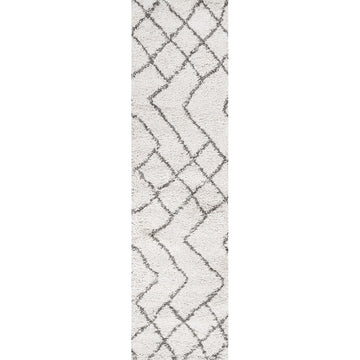 Inca Moroccan Diamond Shag Area Rug